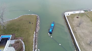 Hydraulic Dredging in Canal 